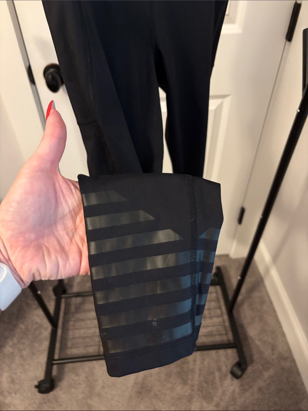 Addison Bay Black High-Waist Pocket Leggings with Side Pockets - Picture 2 of 4